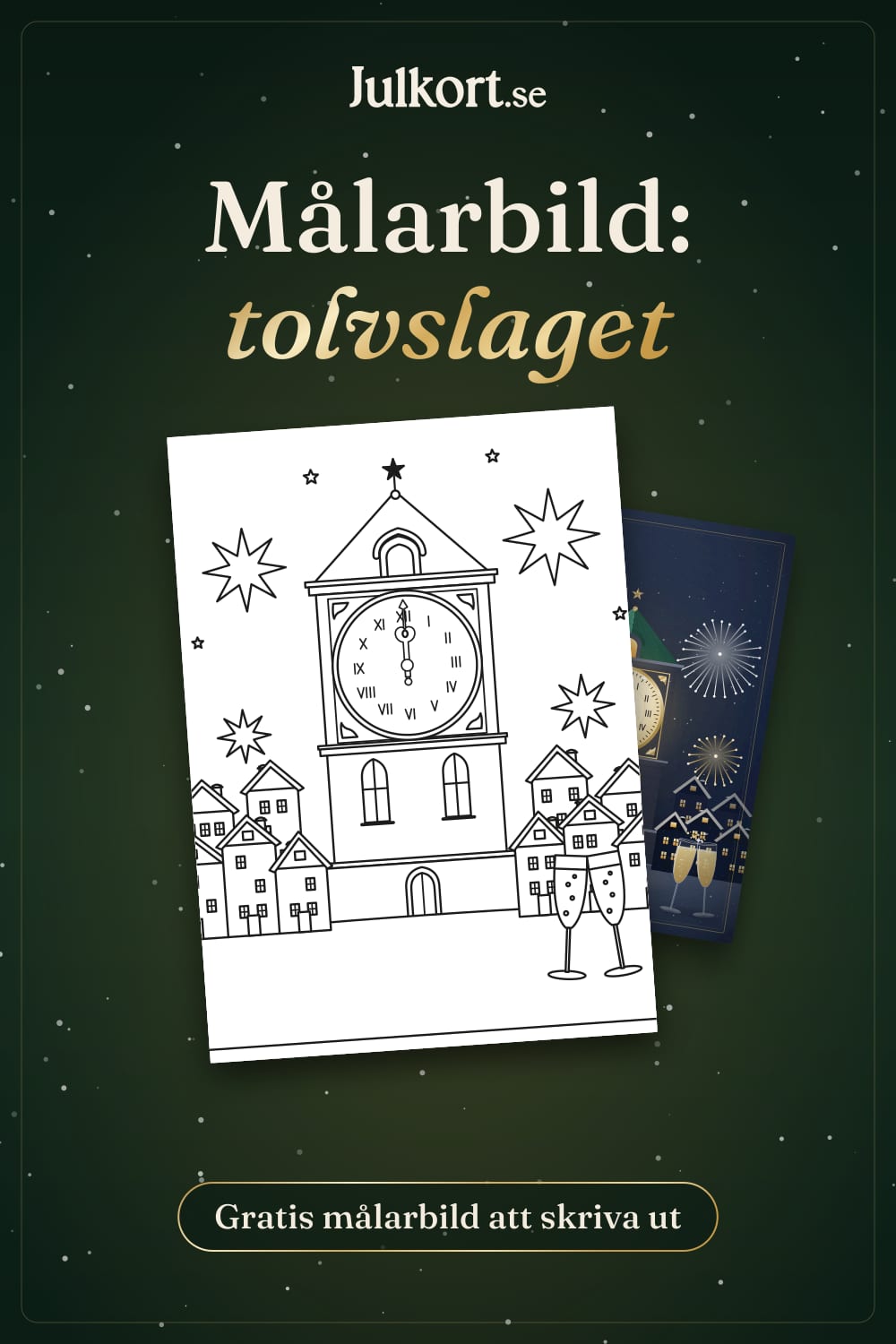 Målarbild med tolvslaget, bild att spara på Pinterest